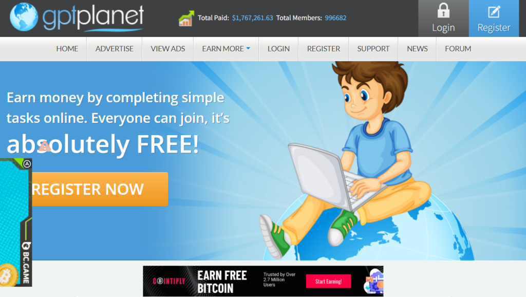 pay to click sites without investment