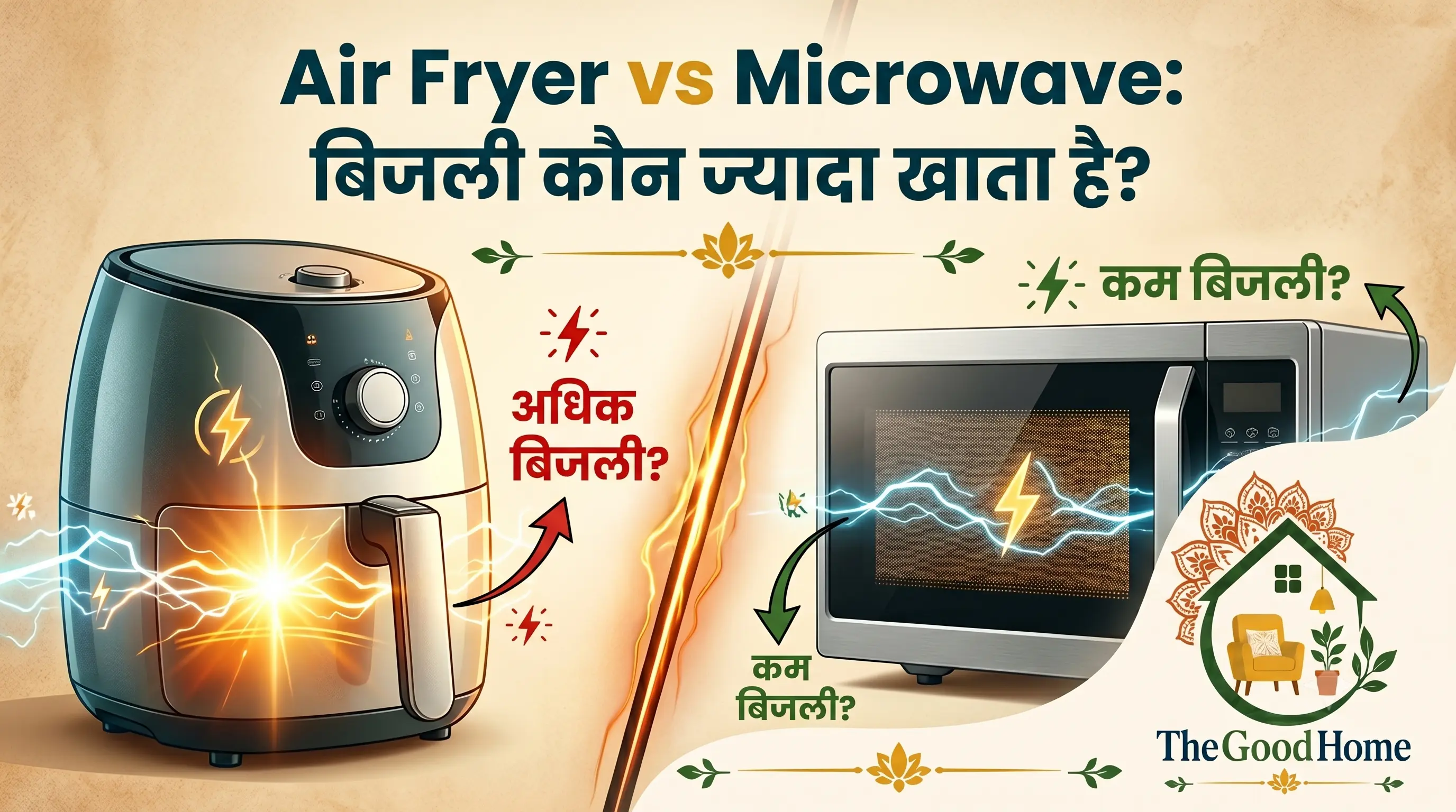 Air Fryer vs Microwave Bijli kaun jyada khata hai