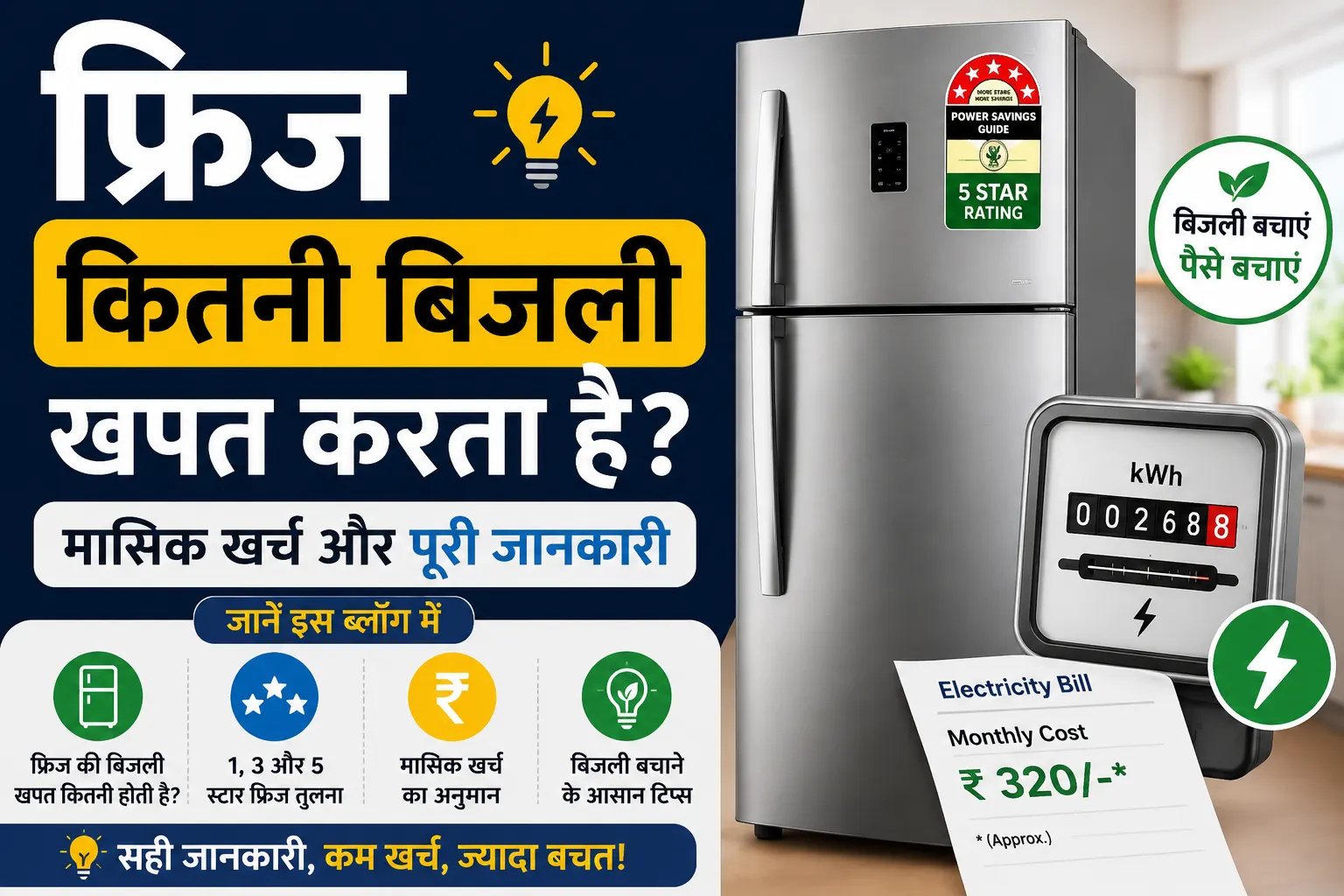 Fridge bijli khapat