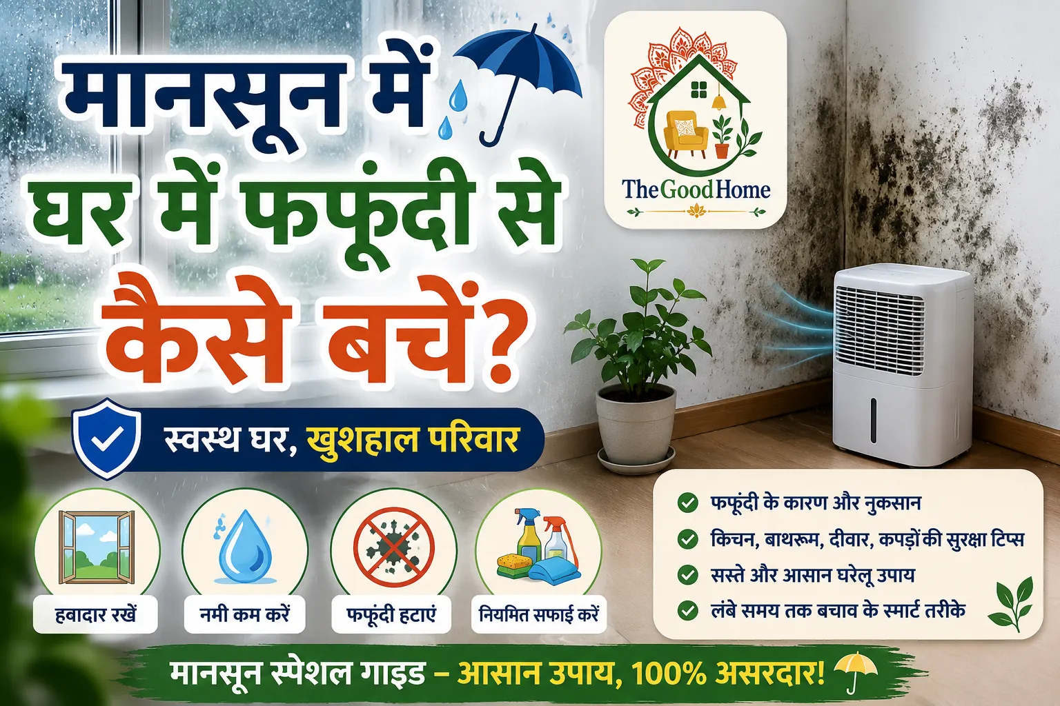Monsoon me Ghar me fafoond se kaise bachen