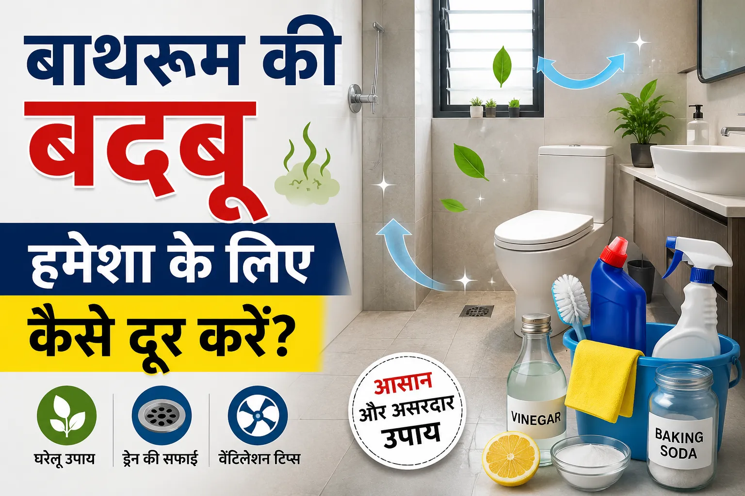 Bathroom Ki Badbu hamesha ke liye kaise door karen