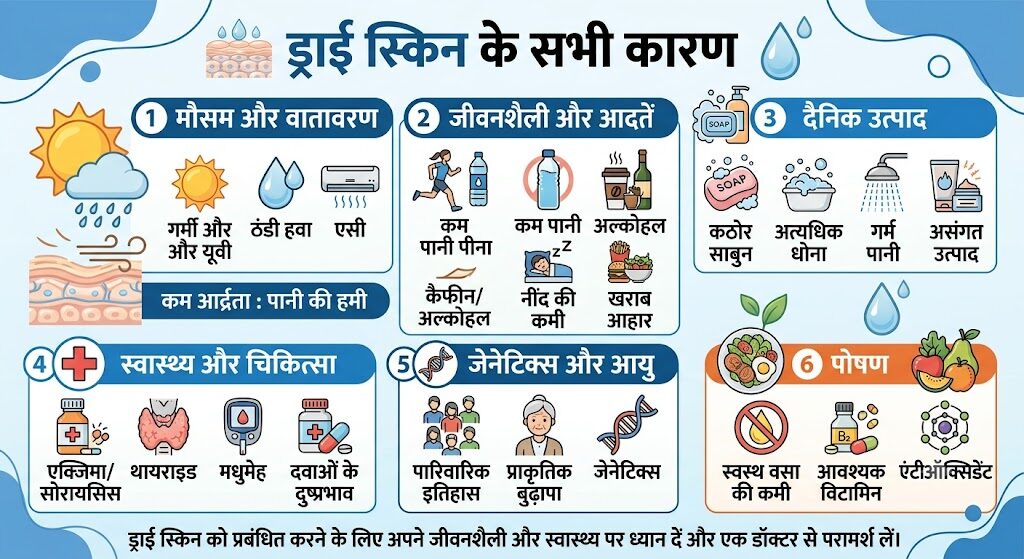 Dry Skin hone ke karan aur upaya