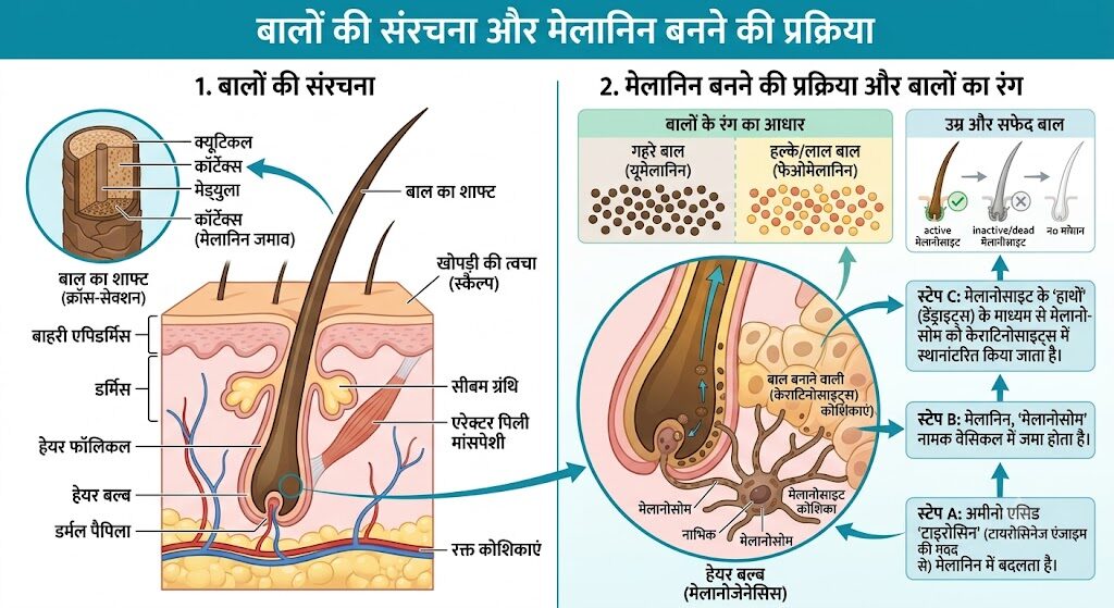 Safed Baalon Ko Kala Kaise Karein