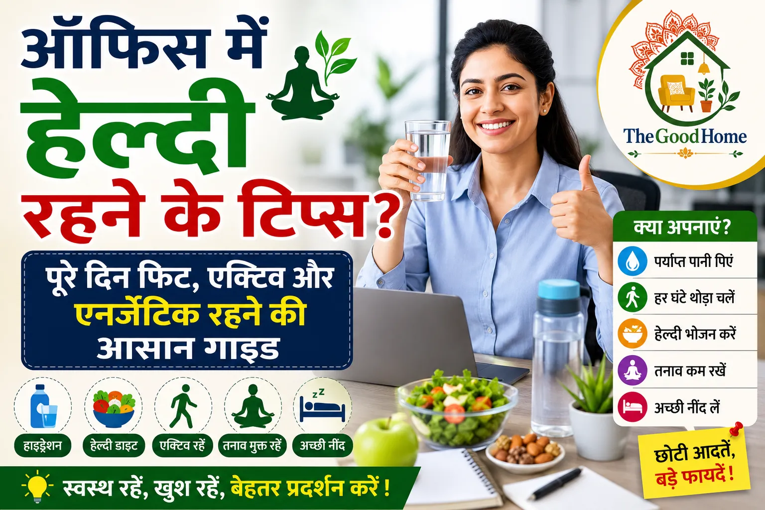 Office me Healthy rahane ke Tips
