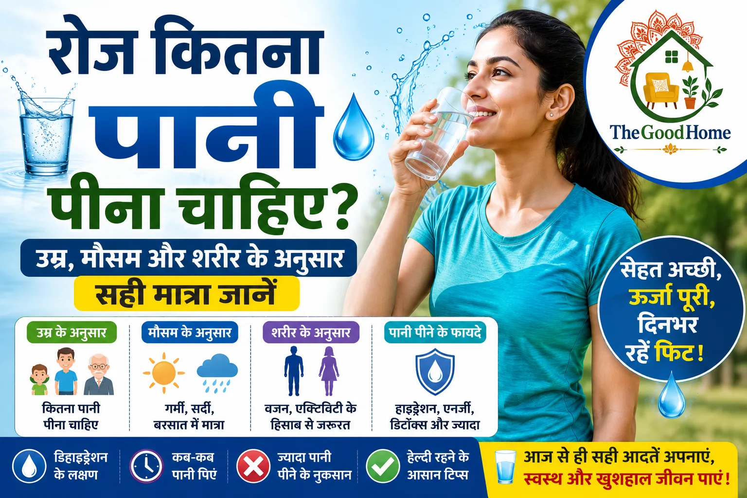 Roz Kitna Pani pina chahiye