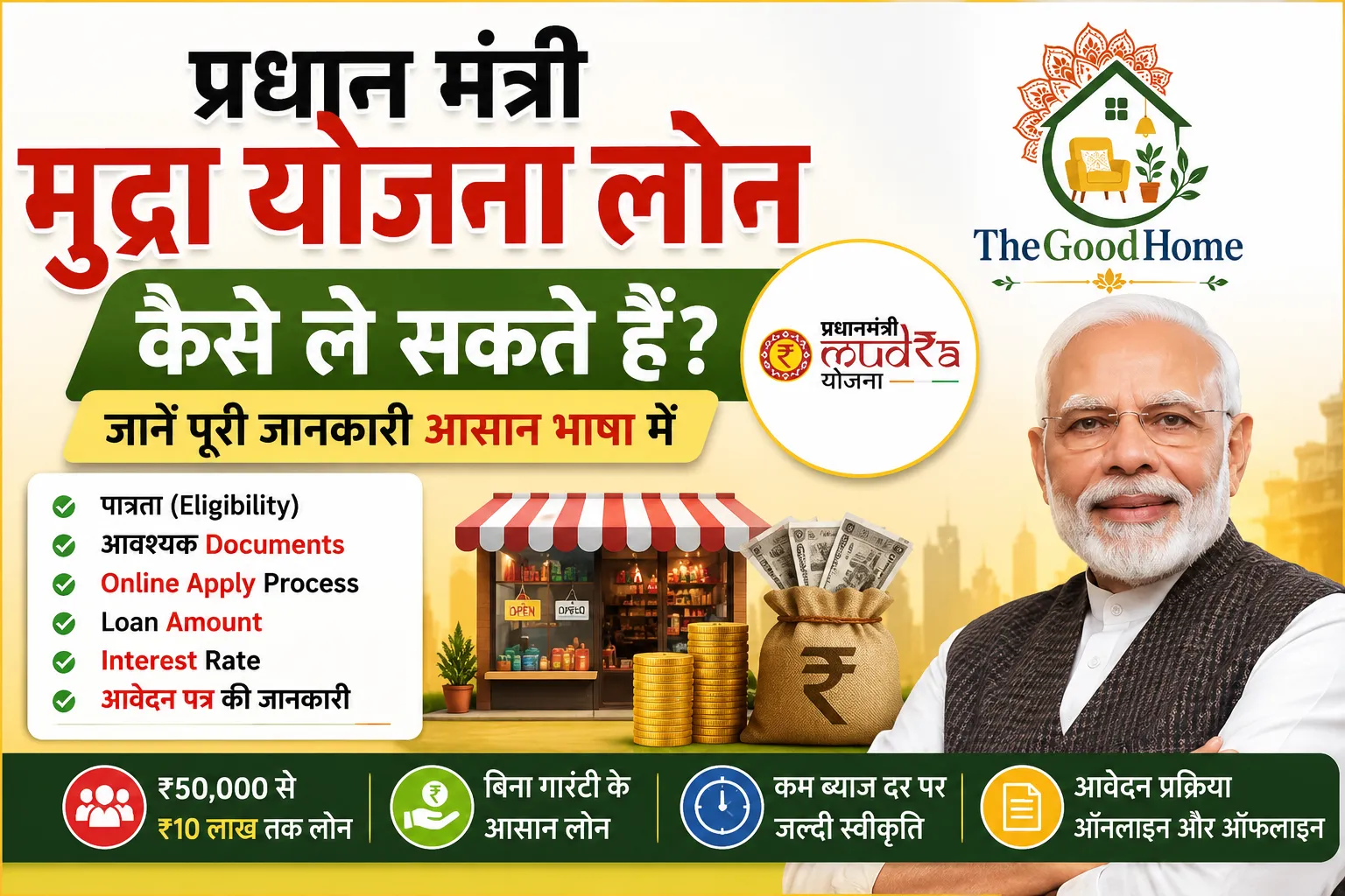 Pradhan Mantri Mudra Yojana Loan kaise le sakte hain