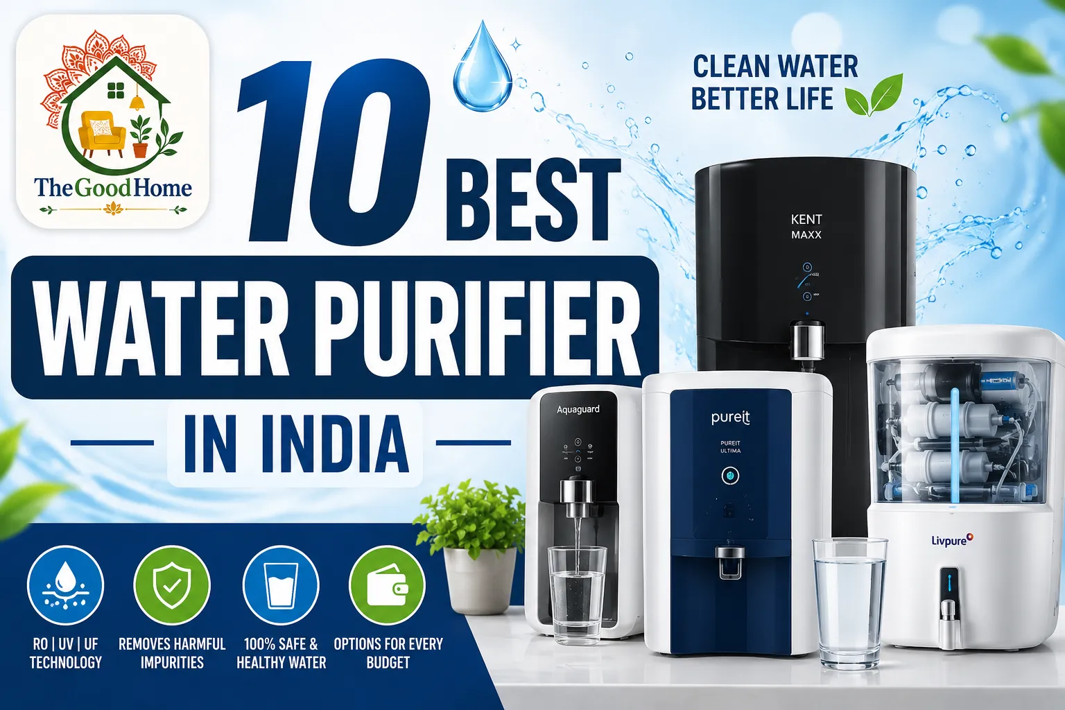 Best Water Purifier in India for Home use