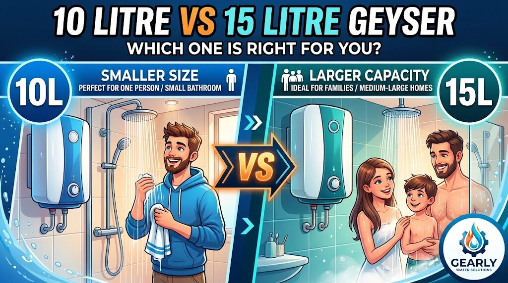 10 Litre vs 15 Litre Geyser