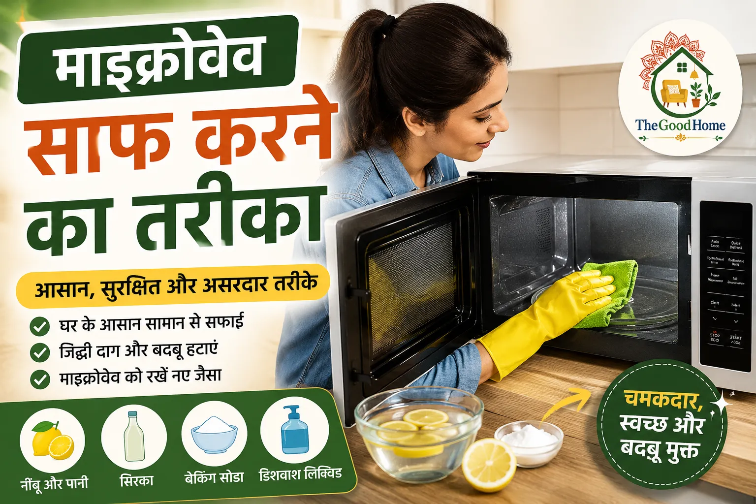 Microwave Saaf karne ka tarika